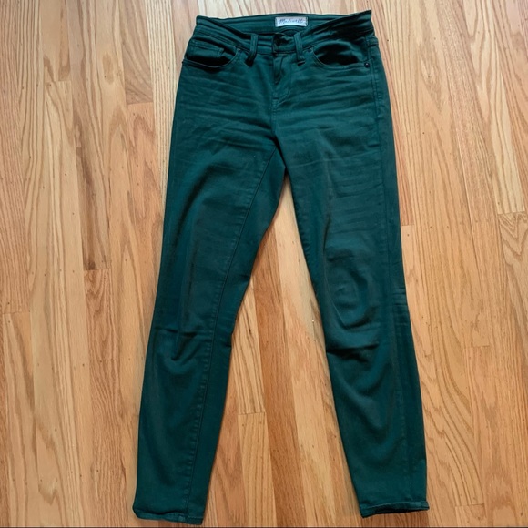 Madewell Forest/Emerald Green Skinny Jeans. - Picture 5 of 5